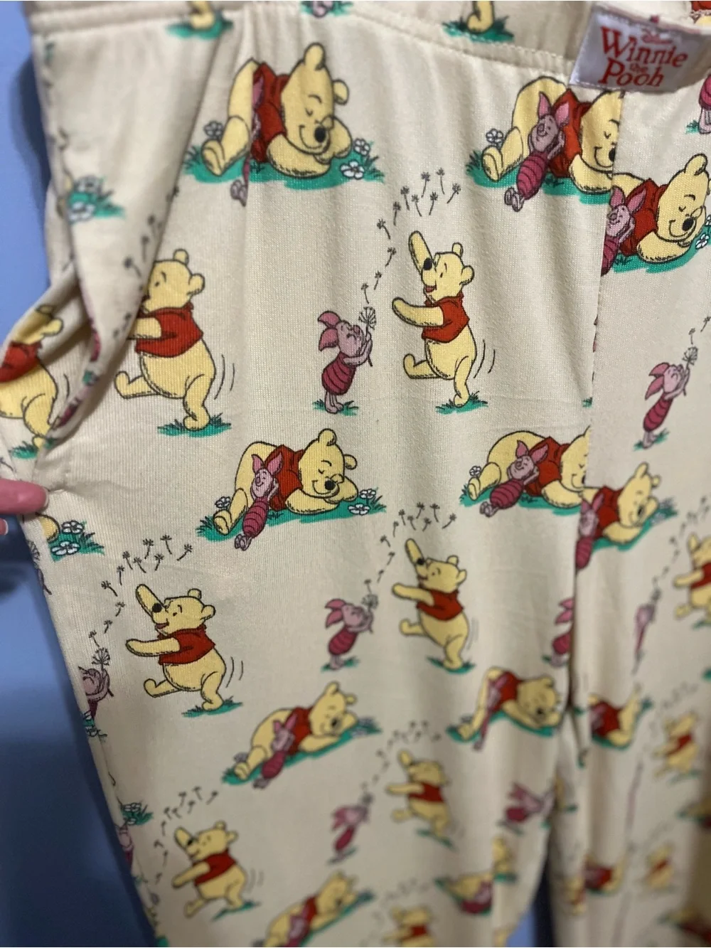 Disney Winnie the Pooh Cream & Yellow Pajama Pants